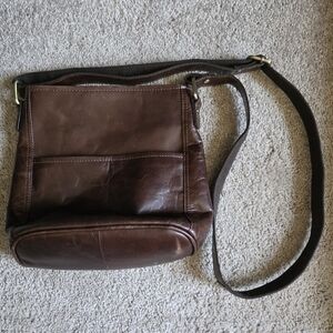 Brown Leather Crossbody Bag